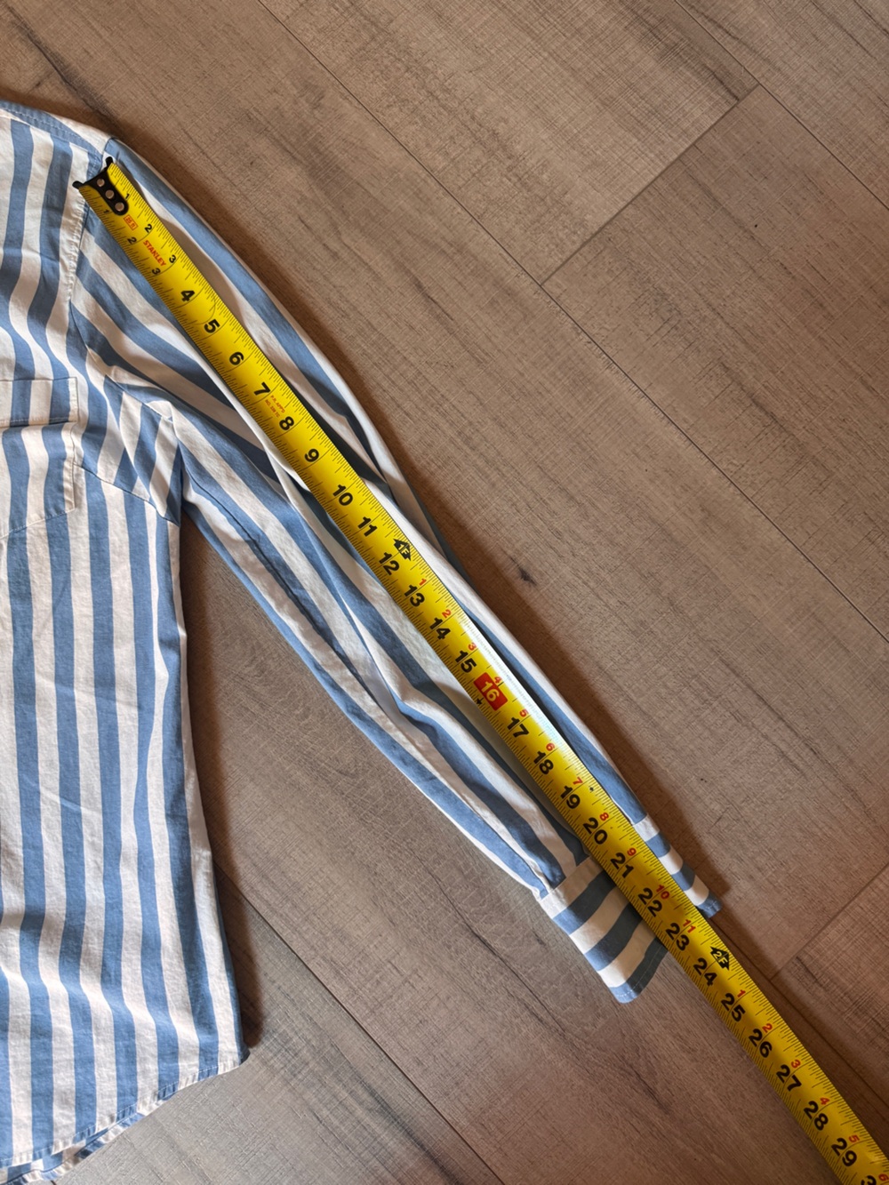J.Crew Blue White Striped Button Front Shirt Cotton Stretch Women’s Small - Picture 10 of 11